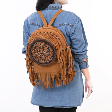 American Darling Backpack Hand Tooled Genuine Leather Women Bag Western Handbag Purse